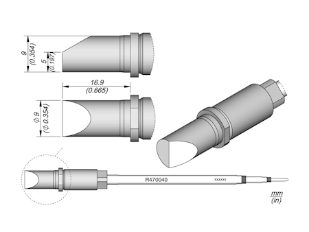 Bevel Cartridge Ø 9