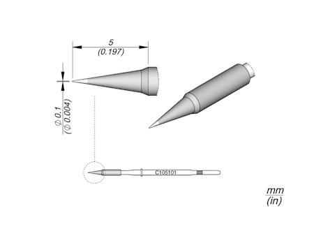 Conical Cartridge Ø 0.1