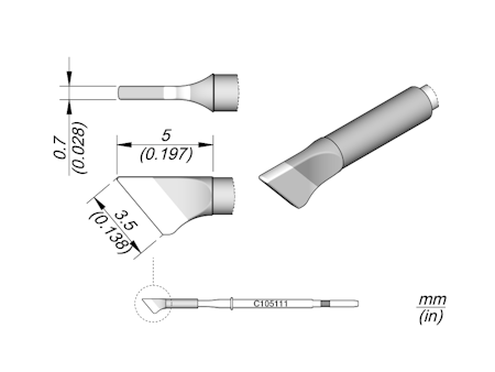Blade Cartridge 3.5 x 0.7