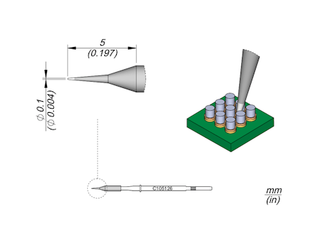 Conical Cartridge Ø 0.1