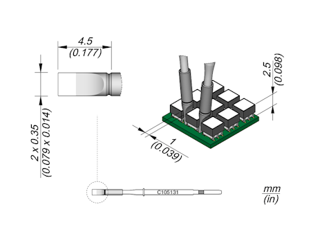 Chisel Cartridge 2 x 0.35