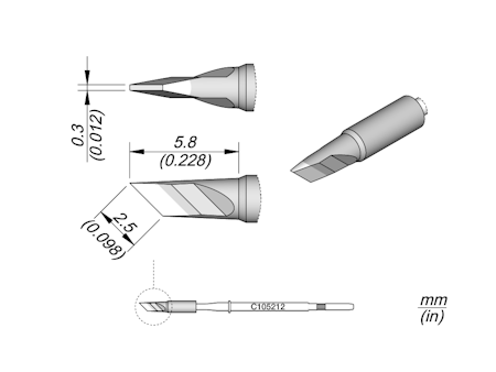 Knife Cartridge 2.5 x 0.3