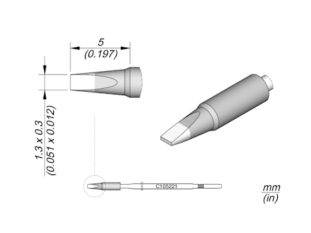 Chisel Cartridge 1.3 x 0.3