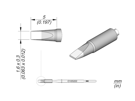 Chisel Cartridge 1.6 x 0.3