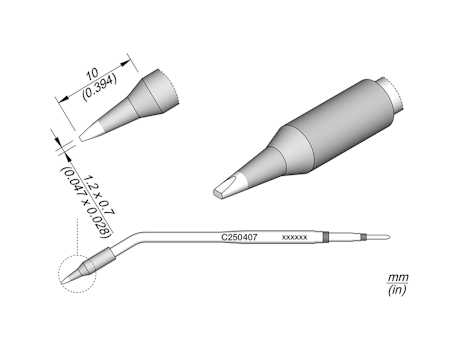 Chisel Cartridge 1.2 x 0.7