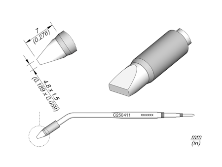 Chisel Cartridge 4.8 x 1.5