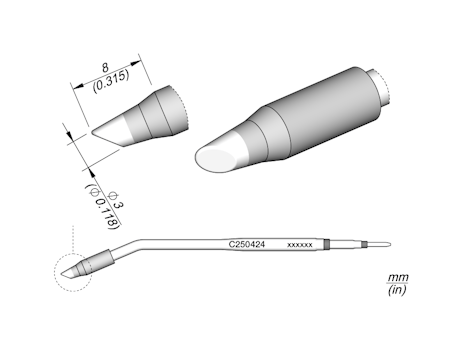 C250424 Bevel Cartridge Ø 3