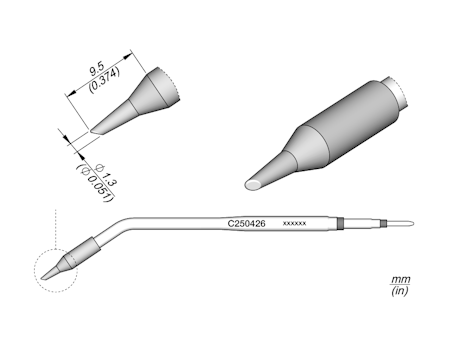 Bevel Cartridge Ø 1.3