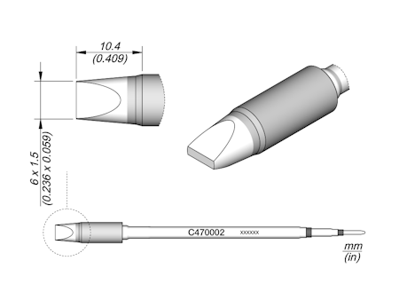Chisel Cartridge 6 x 1.5
