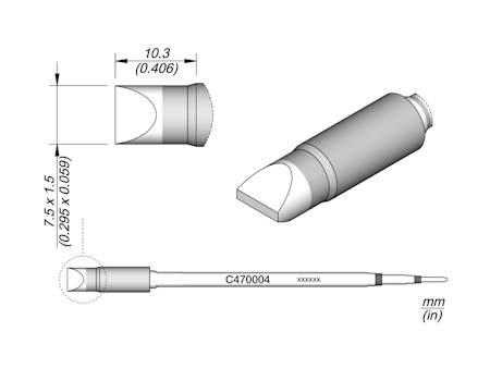 Chisel Cartridge 7.5 x 1.5
