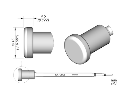 RF Shield Removal Cartridge Ø 15