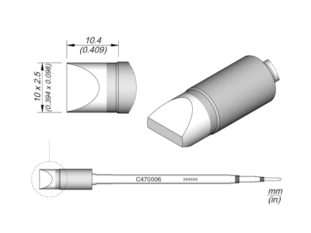 Chisel Cartridge 10 x 2.5