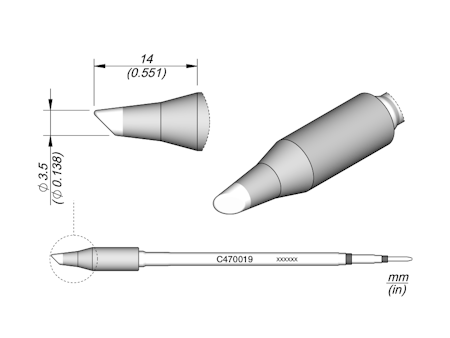 Bevel Cartridge Ø 3.5