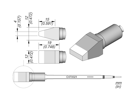 Chisel Cartridge 12 x 4