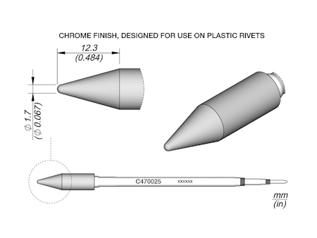 Heat Staking Cartridge Ø 1.7