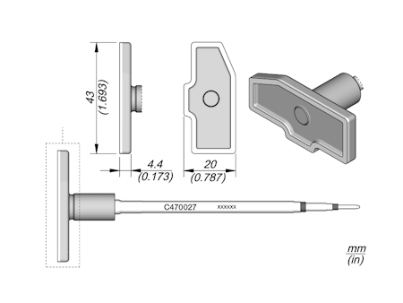 RF Shield Removal Cartridge 43 x 20