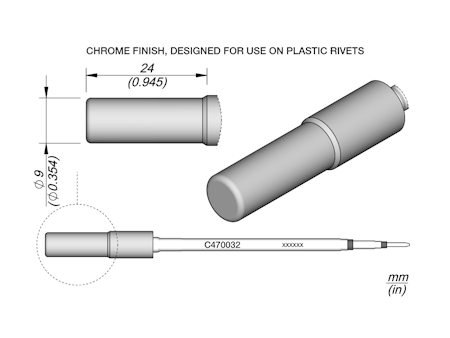 Heat Staking Cartridge Ø 9