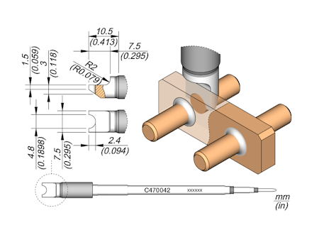 Pin / Connector Cartridge Ø 4.8