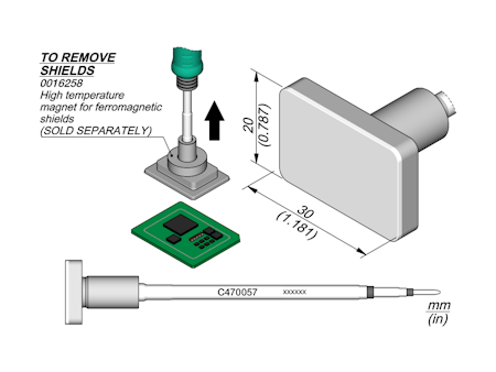 RF Shield Removal Cartridge 20 x 30