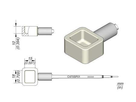 Solder Pot Cartridge 18 x 15