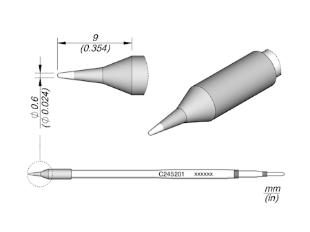 Conical Cartridge Ø 0.6 L
