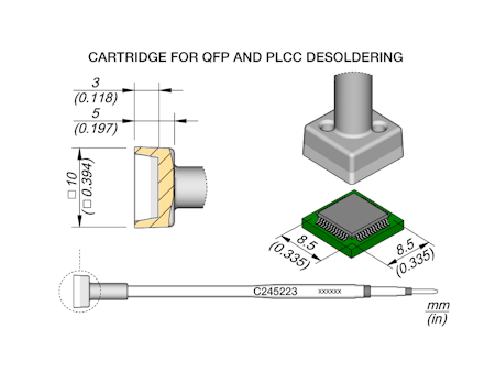 QFP Cartridge 8.5 x 8.5