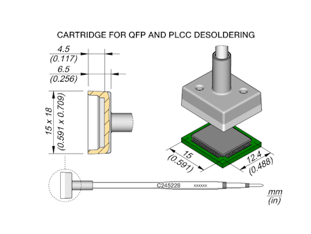QFP Cartridge 12.4 x 15