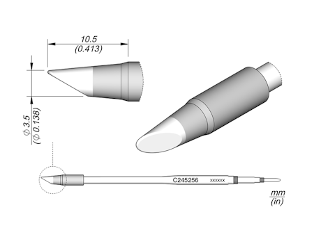 Bevel Cartridge Ø 3.5 HT L
