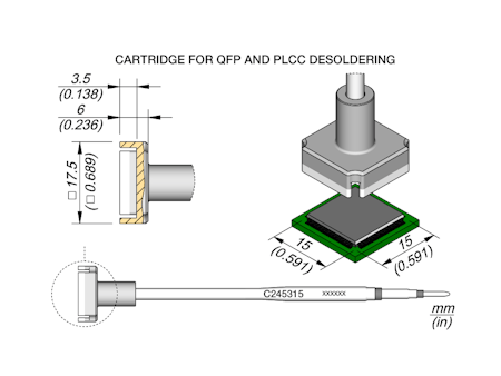 QFP Cartridge 15 x 15
