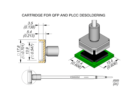 QFP Cartridge 15.4 x 15.4