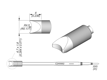 Round Connector Cartridge R 4.5