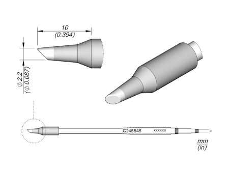 Bevel Cartridge Ø 2.2 L