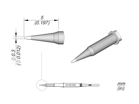 Conical Cartridge Ø 0.3