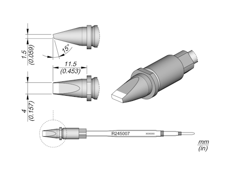 Chisel Cartridge 4 x 1.5