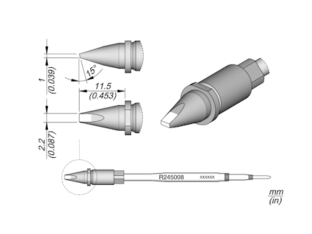 Chisel Cartridge 2.2 x 1