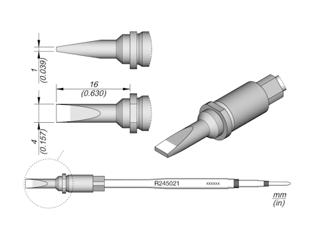 Chisel Cartridge 4 x 1
