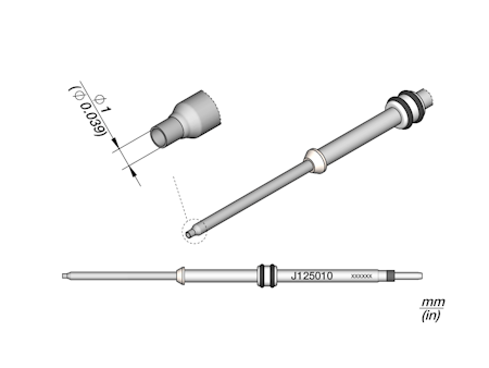 Straight Cartridge Ø 1 mm