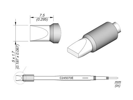 Chisel Cartridge 5 x 1.7