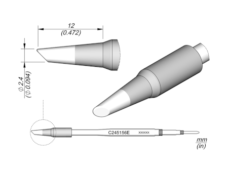 Bevel Cartridge Ø 2.4