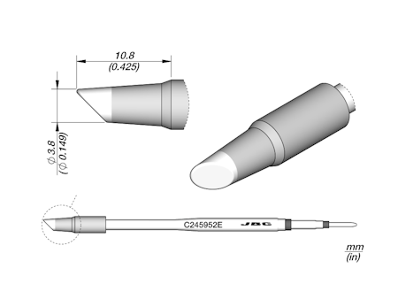Bevel Cartridge Ø 3.8 S1