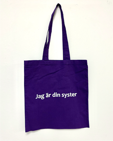 Tygväska "Jag är din syster" (Lila)