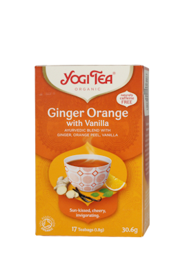 Yogi Tea Ginger Orange with Vanilla teposer 17 stk