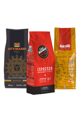 Prøv-et-kaffe-kit Italienske kaffebønner 3x500g