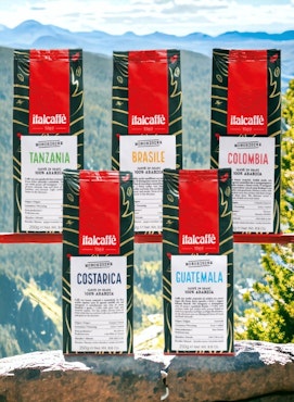 Prøvepakke med Italcaffè Single Origin kaffe 5 x 250g