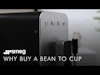 Smeg Fuldt Automatisk Kaffemaskine med Mælkeskummer, Grøn
