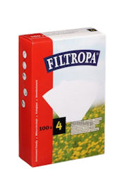 Filtropa Papirfilter til 1x4 kaffemaskine 100 stk