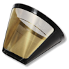 Guldfilter - 1x2 genanvendeligt kaffefilter