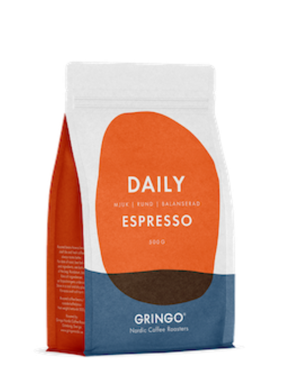 Gringo Daily Espresso kaffebønner 500g