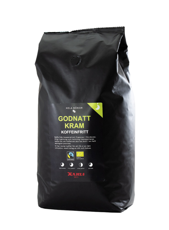 Godnatt KRAM Fairtrade&Eko Kaffebønner 1000g