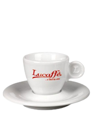 Lucaffè logo espressokop med underkop